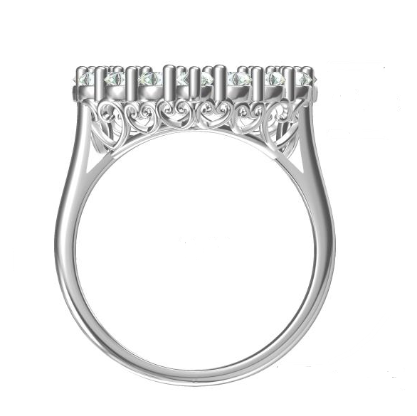 Eternal Baby Ring - White Gold Natural Diamond Ring, Unconditional Love Ring, Self Love Ring,