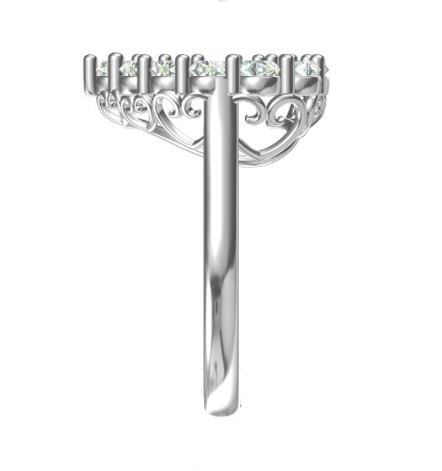 Eternal Baby Ring - White Gold Natural Diamond Ring, Unconditional Love Ring, Self Love Ring,