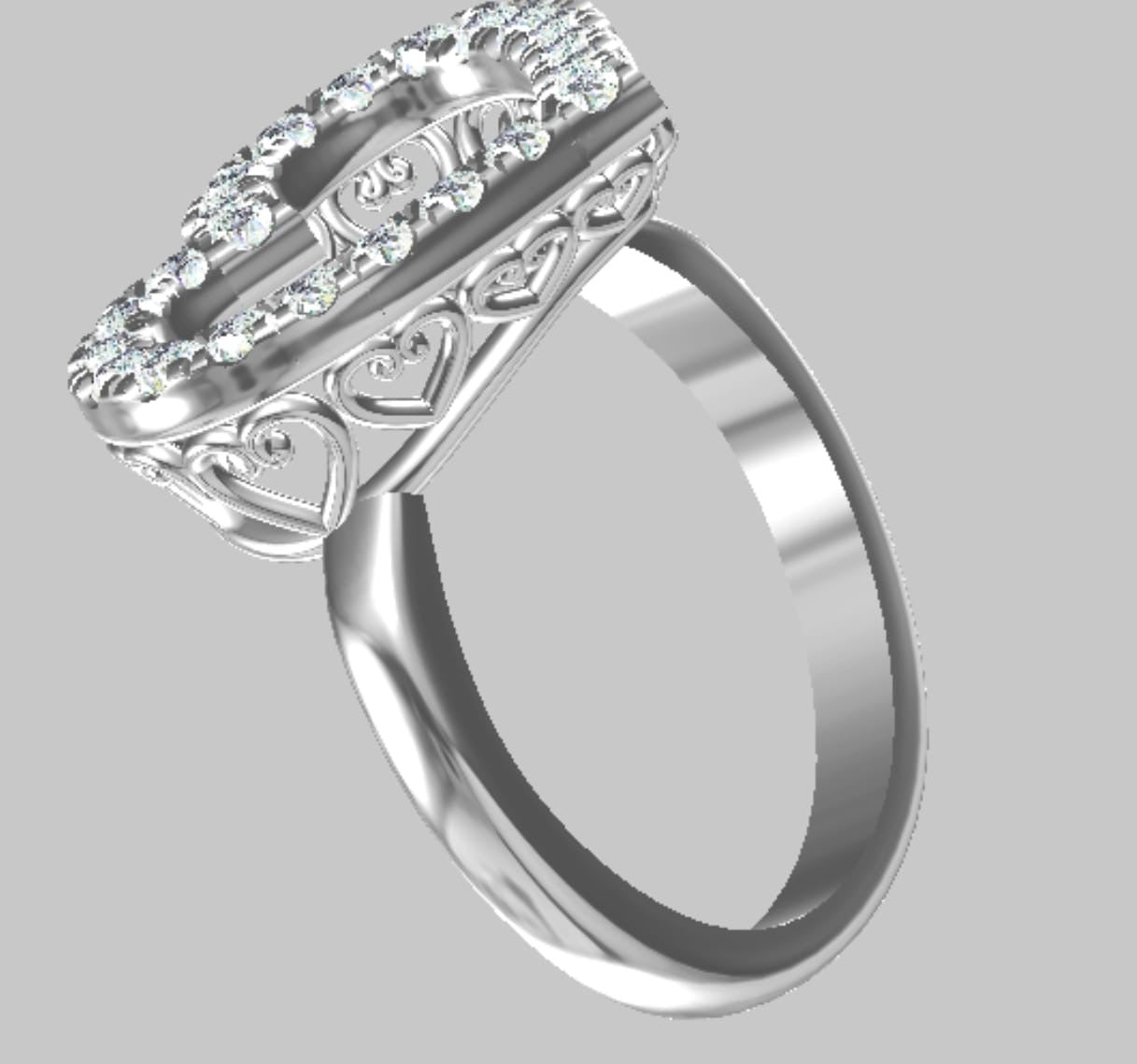 Eternal Baby Ring - Platinum Diamond Self Love Ring