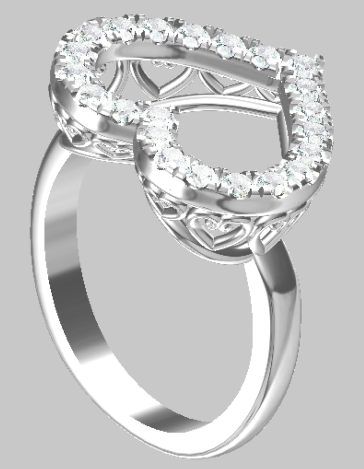 Eternal Baby Ring - Platinum Diamond Self Love Ring