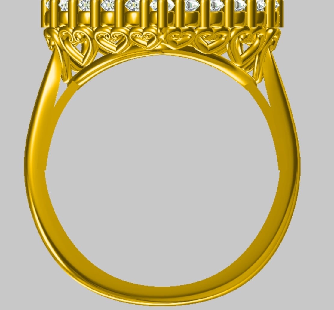 Eternal Baby Ring - Yellow Gold Diamond Self Love Ring