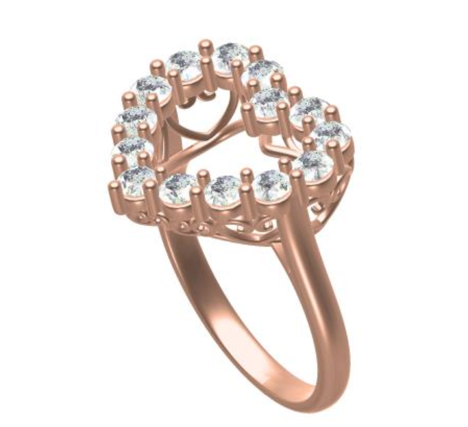 Eternal Baby Ring - Rose Gold Natural Diamond Ring, Unconditional Love Ring, Self Love Ring