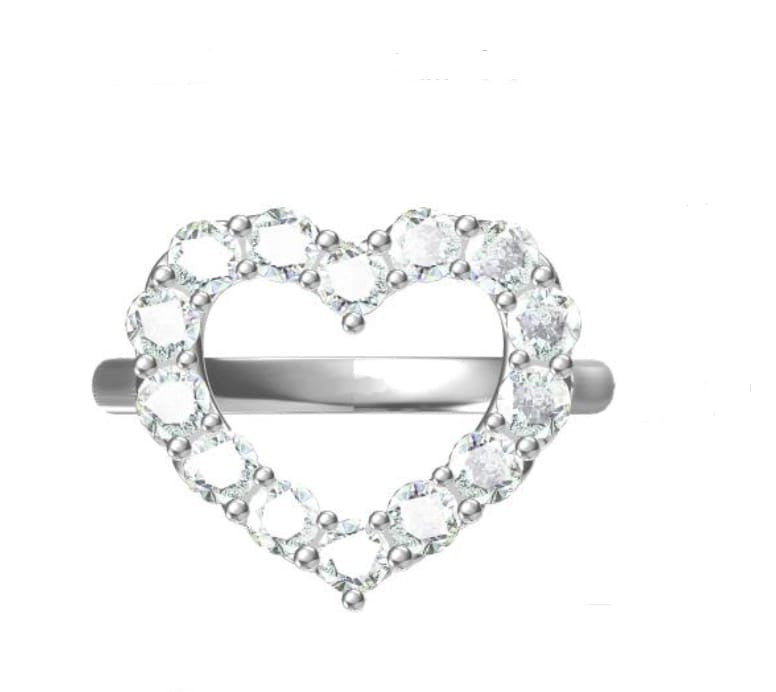 Eternal Baby Ring - Platinum Natural Diamond Ring, Unconditional Love Ring, Self Love Ring